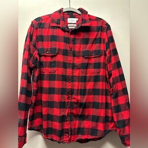 Good Fellow Red & Black Plaid Flannel